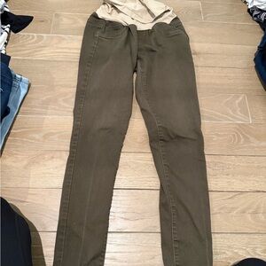 Olive Maternity Jeans